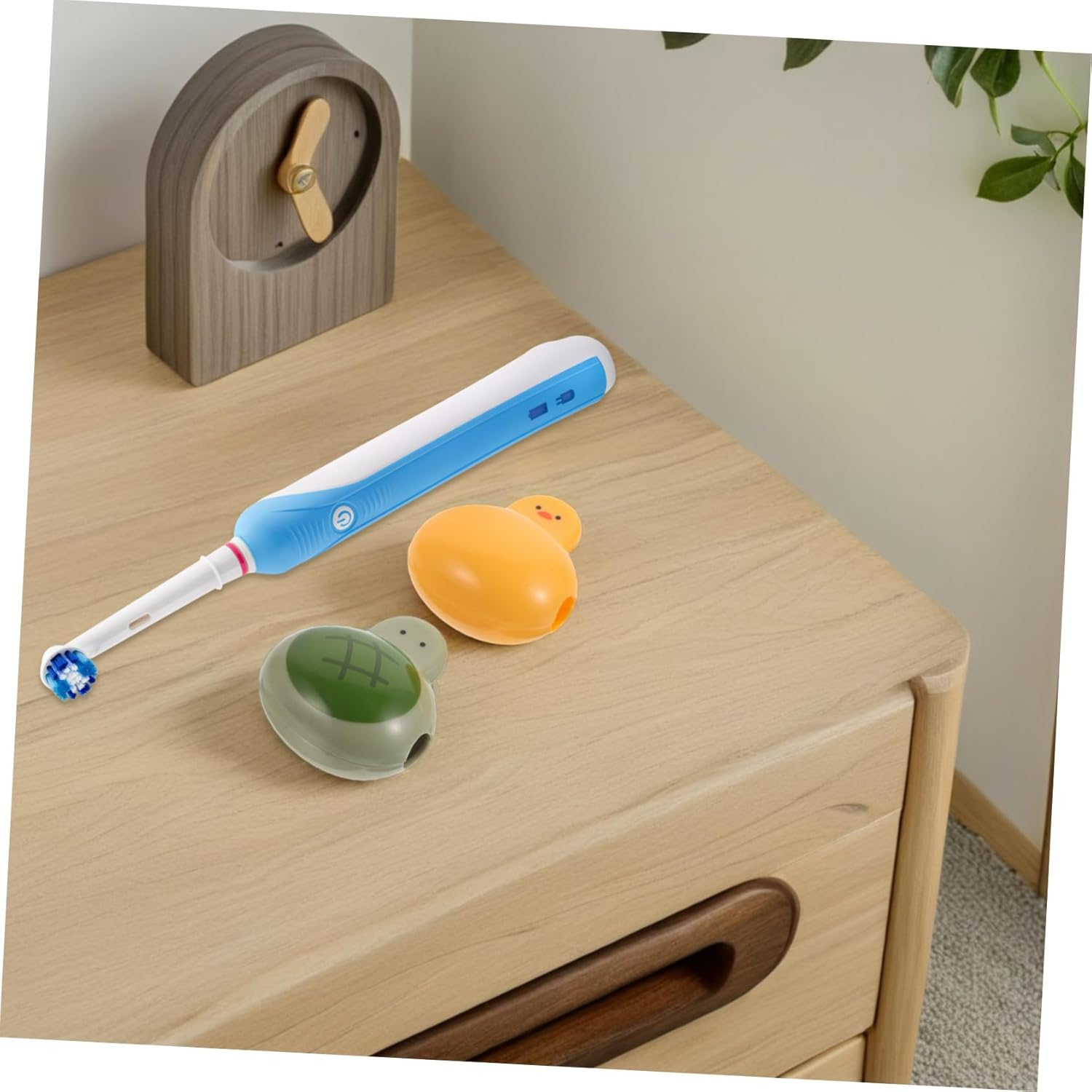 MOTHNUR 2Pcs Cartoon Animal Electric Toothbrush Head Covers Portable Toothbrush Protection Caps Travel Dustproof for Kids image number 5