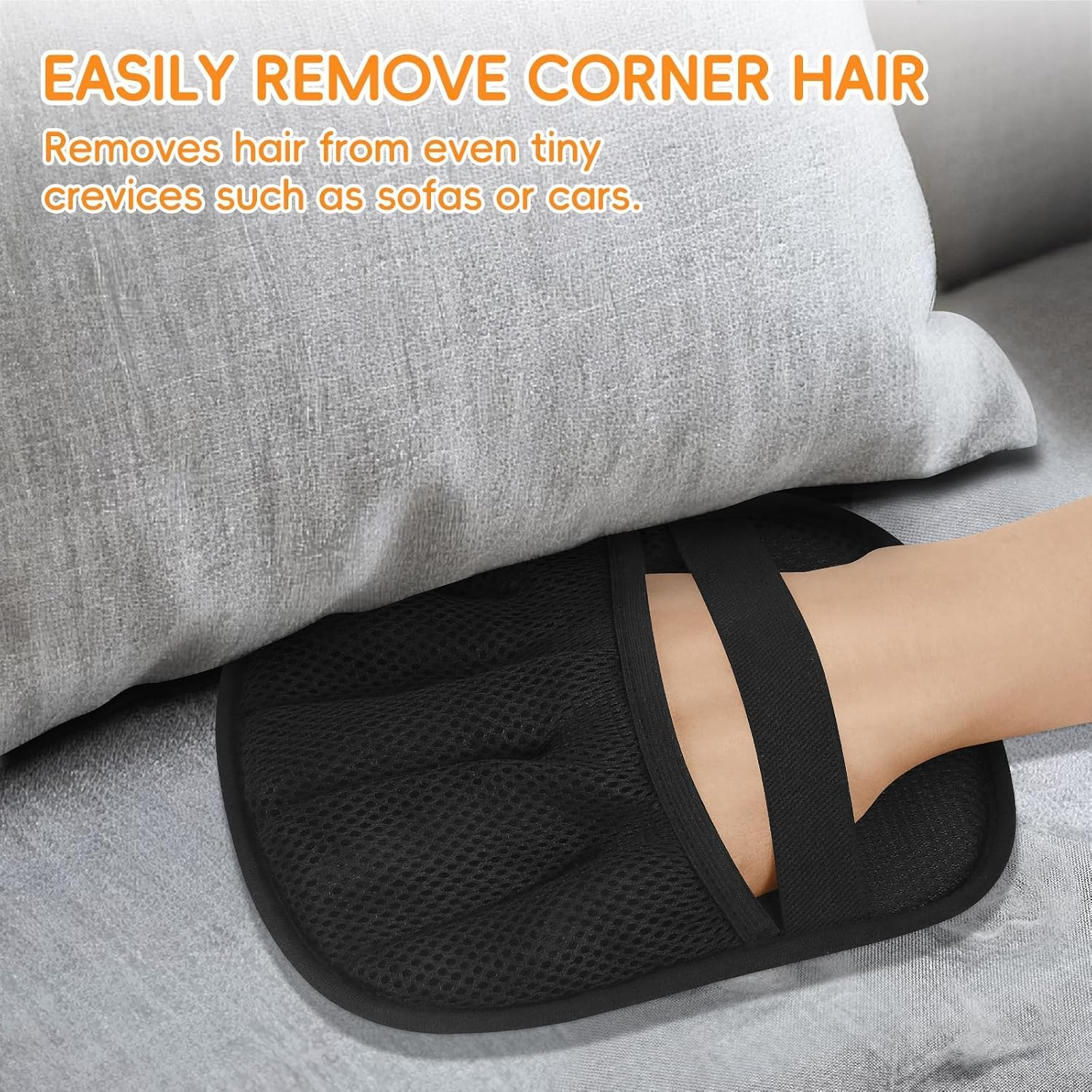 Pet Hair Removal Glove for Cats & Dogs, Upgraded 5-Finger Electrostatic Pet Hair Remover Gloves for Couch, Carpet, Car Seat, Bedding, Furniture, Laundry - Reusable Magic Brush & Cleaning Mitts