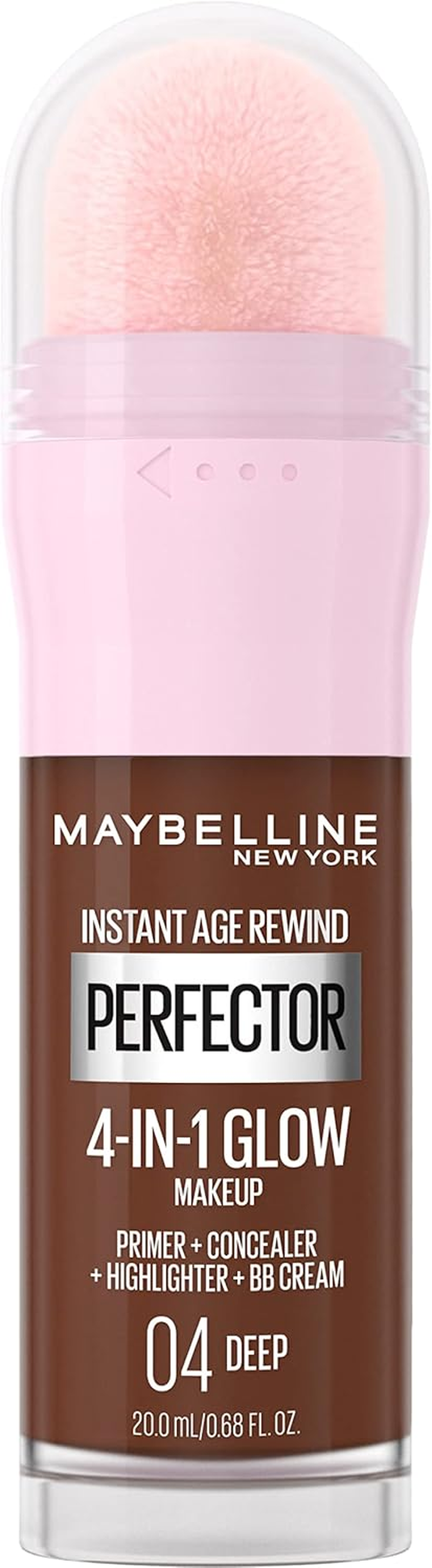 Maybelline Instant Age Rewind Instant Perfector 4-In-1 Glow Makeup - Primer, Concealer, Highlighter and BB Cream in 1, Fair/Light, 0.68 Fl Oz