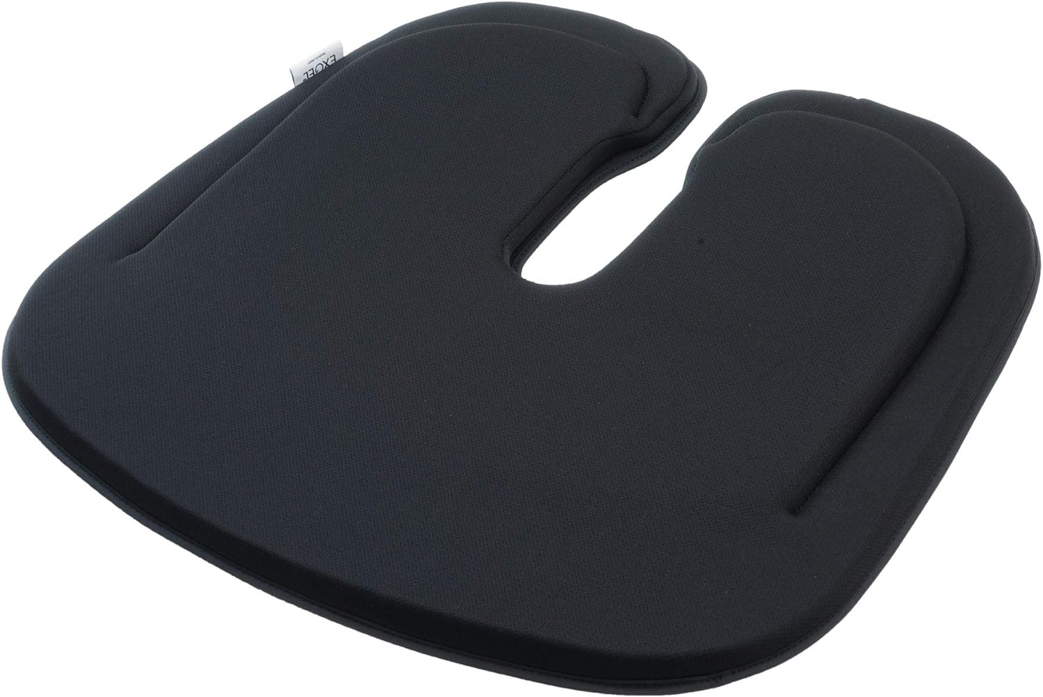 EXGEL Hug Drive Circa Set, Black, Cushion, Won'T Hurt Your Buttocks, Car, Made in Japan, Large, Prevents Lower Back Pain, Tailbone, Hemorrhoids, Postpartum image number 2