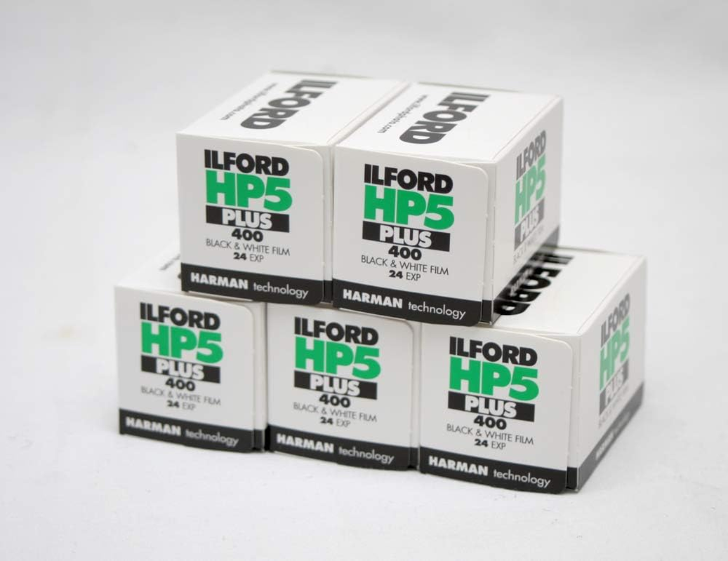 Ilford HP5+ Black & White Film, 24 Exp, Multipack of 5 image number 1