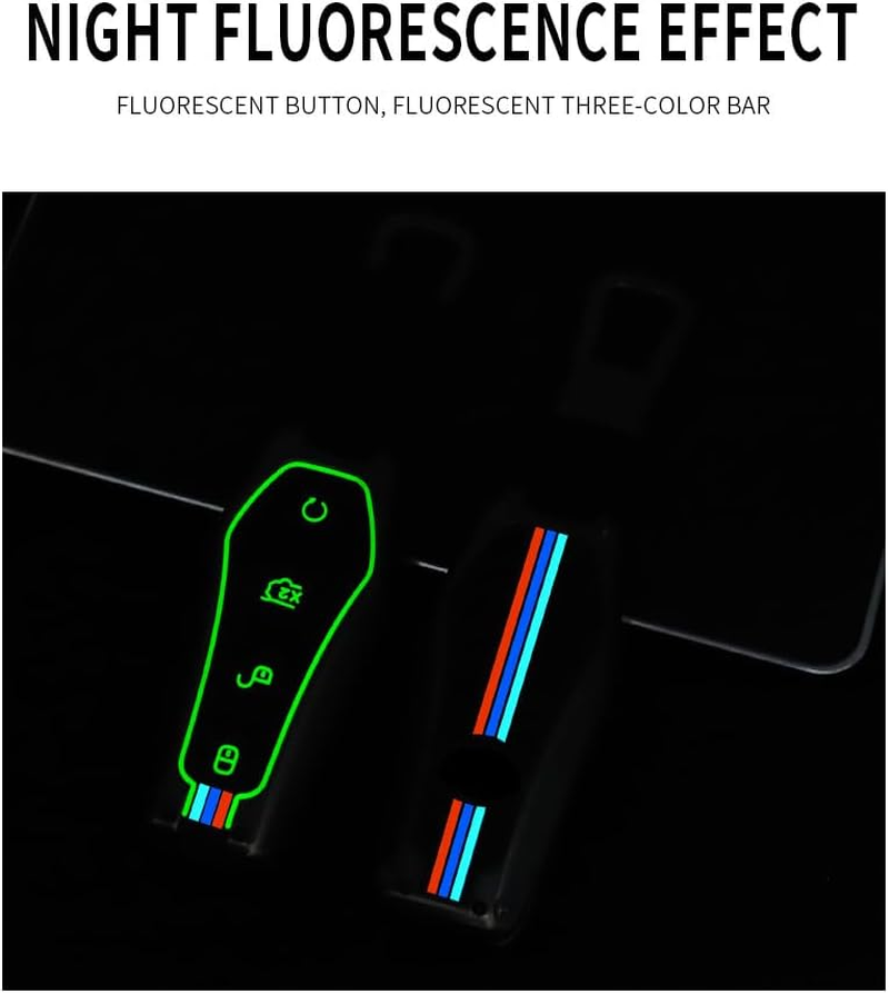 KUNIO Car Key Fob Cover Case Fit for BYD Qin Plusdmi Atto 3 Han EV Dolphin Key Protective Cover Keychain Key Holder Key Cover image number 6