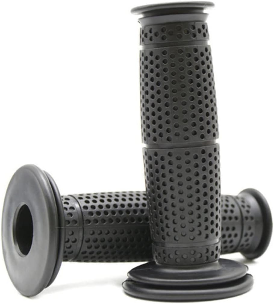 WOFASHPURET Vintage Motorcycle Handlebar Grips 22Mm Rubber Motorcycle Accessory for Handlebar Tape image number 2