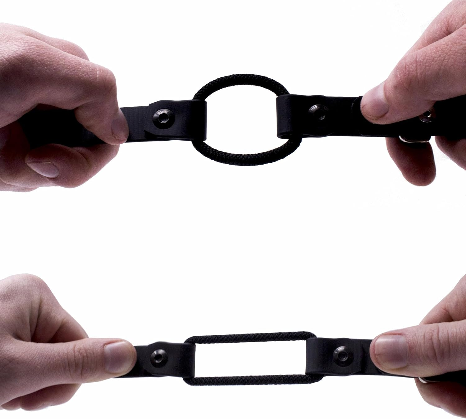 Educator Bungee Dog Collar, Biothane, Waterproof, Odorproof, Metal Buckle and D Ring with Comfort Bungee Loop Adjustable for Custom Fit, 3/4-Inch, Black image number 2