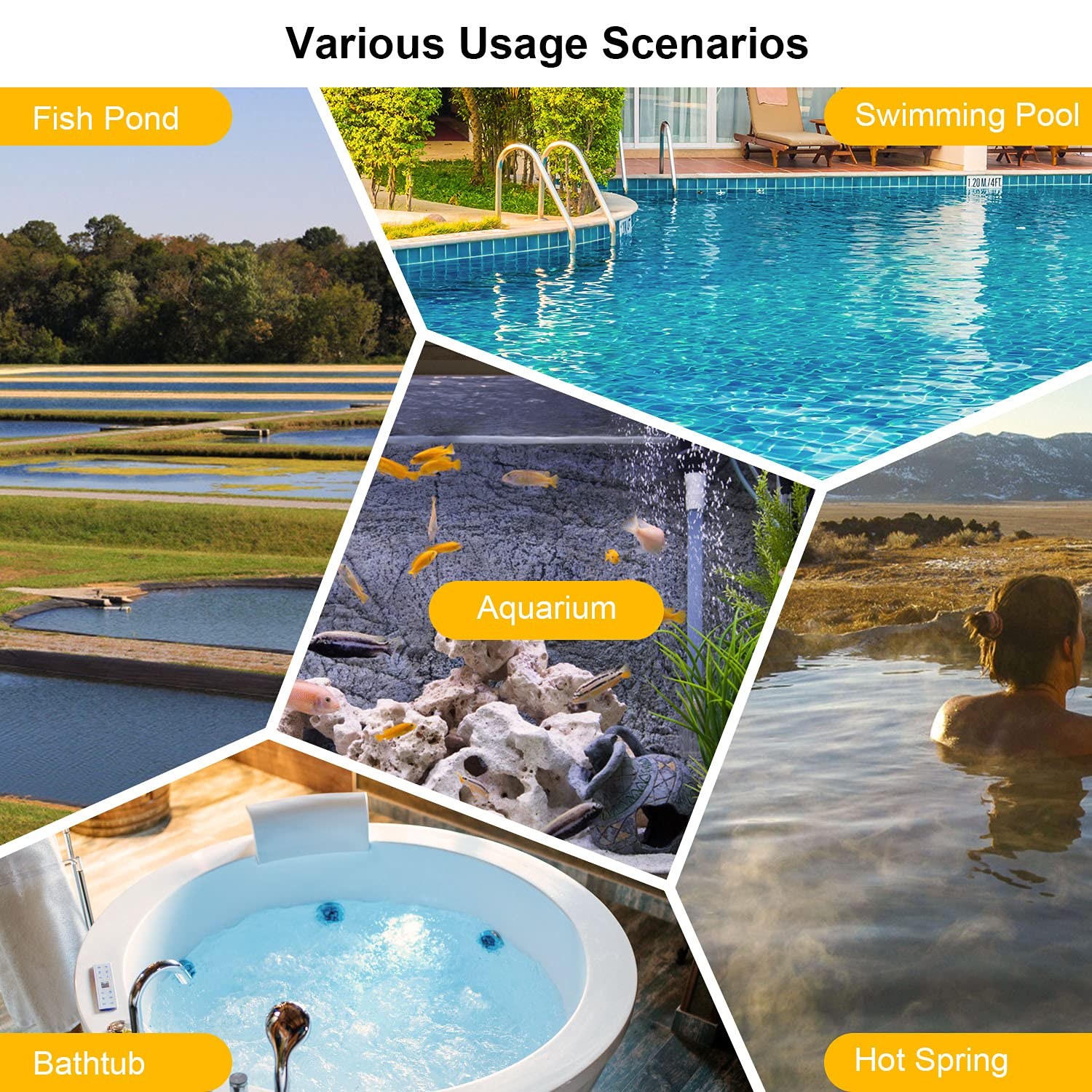 INKBIRD Wireless Pool Thermometer Floating IBS-P01R Easy Read Remote Pool Thermometer Temperature Meter for Outdoor Indoor Swimming Pools, Spas, Bath Water, Hot Tubs and Ponds image number 5