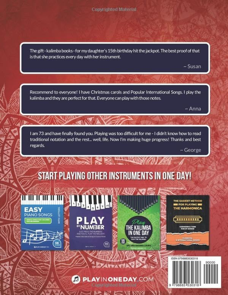 Play the Kalimba in One Day. Christmas Carols & Songs: Tabs & Videos