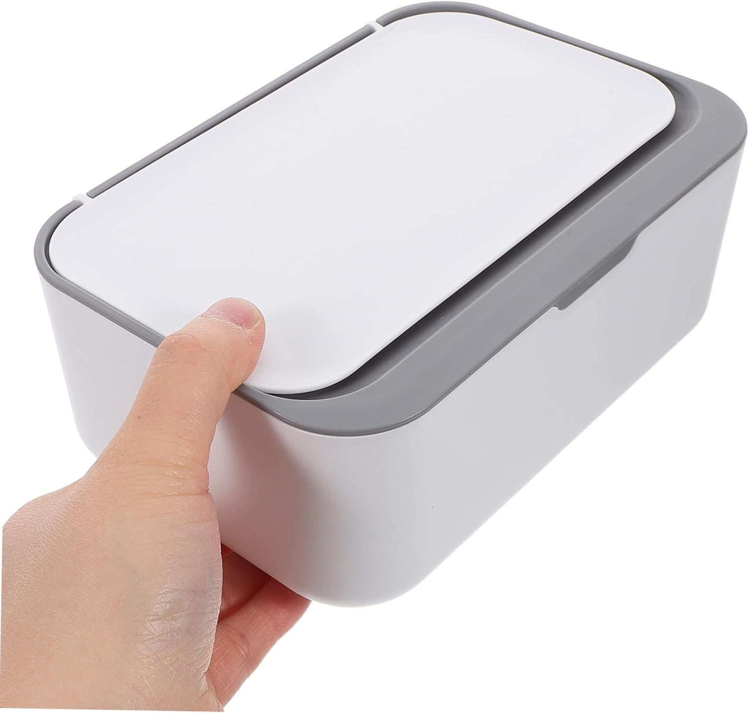 Ciieeo Wet Wipes Box Plastic Container for Wipes Large Capacity for Home Bathroom Use Removable Tissue Box image number 3