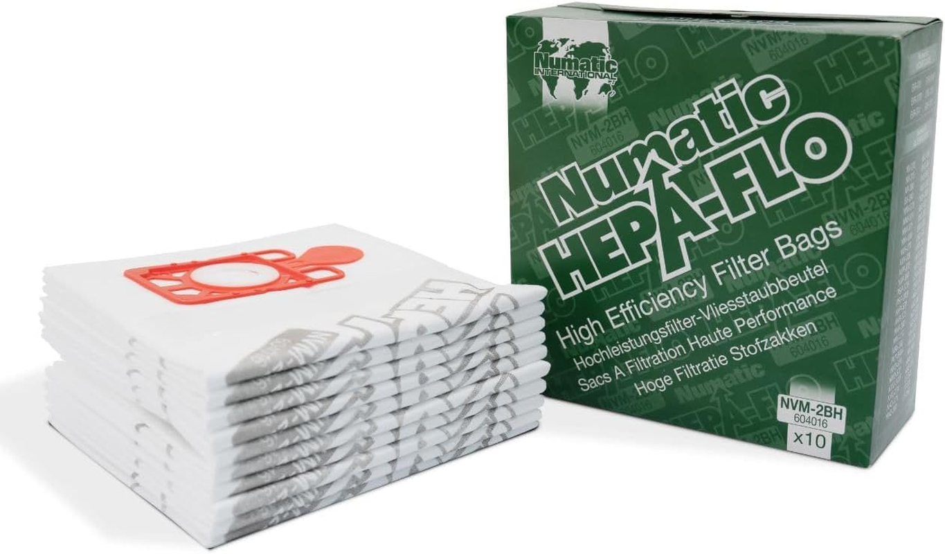 Charles George Henry XL Vacuum Bags NVM-2BH Hepaflo Dust Bags 10 Pack 604016 - Numatic image number 4