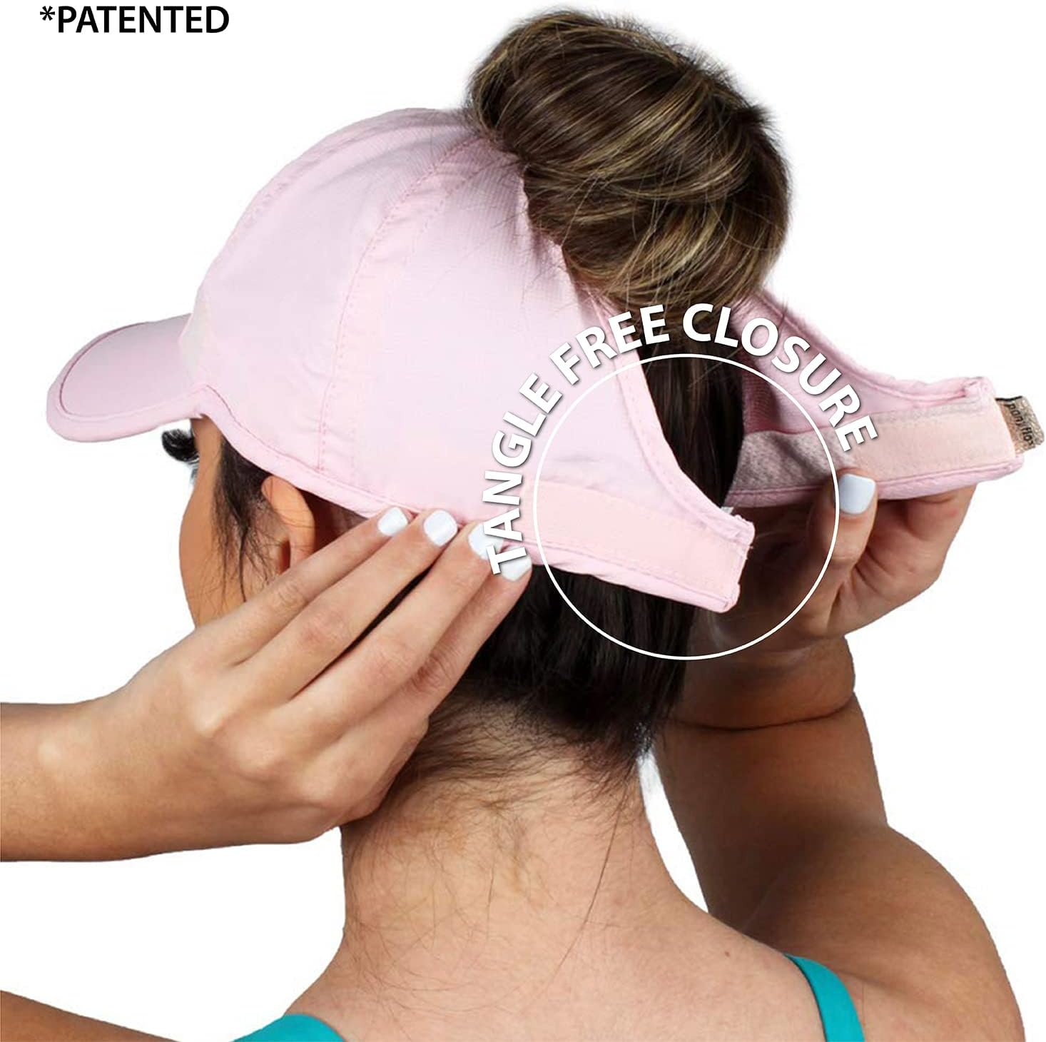 Ponyflo Active Ponytail Hat - Ponytail Caps for Women, Running Hat for Women, Curly Hair Ponytail Hat, Gym Ponytail Hats