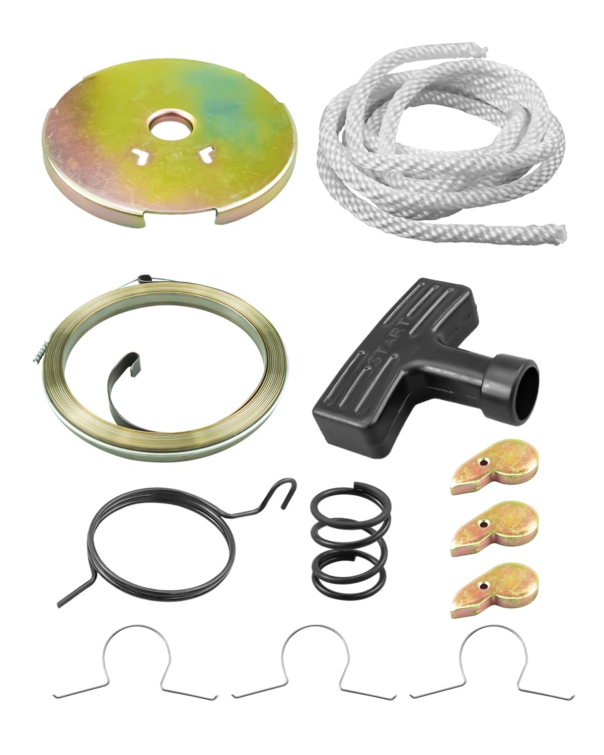 Recoil Pull Start Starter Rebuild Assembly Fit for Honda ATC 90 110 185 185S 200 200E 200S 1970-1985 Replace 28403-918-000 28401-918-000, Recoil Pull Start Spring Starter Kit image number 1