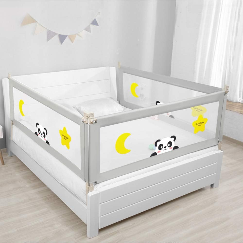 100CM Height Adjustable Folding Bed Rail Kids Safety Cot Guard Protecte (180X100CM Single Side 1 PCS) image number 2