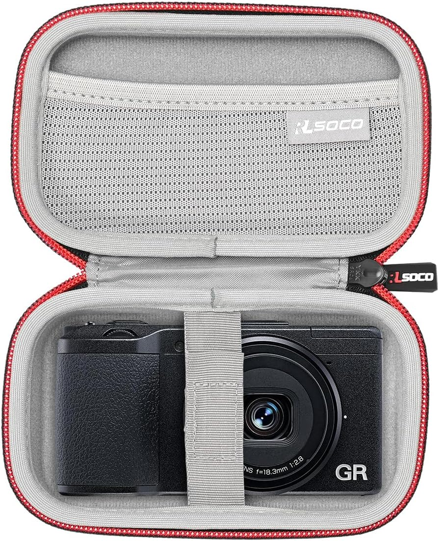 For RICOH GR Iv/Iii/Iiix/Ii/I Digital Camera, RLSOCO Case for RICOH GR Iv/Iii/Iiix/Ii/I, RICOH GR Camera Case - Black (Case Only) image number 2