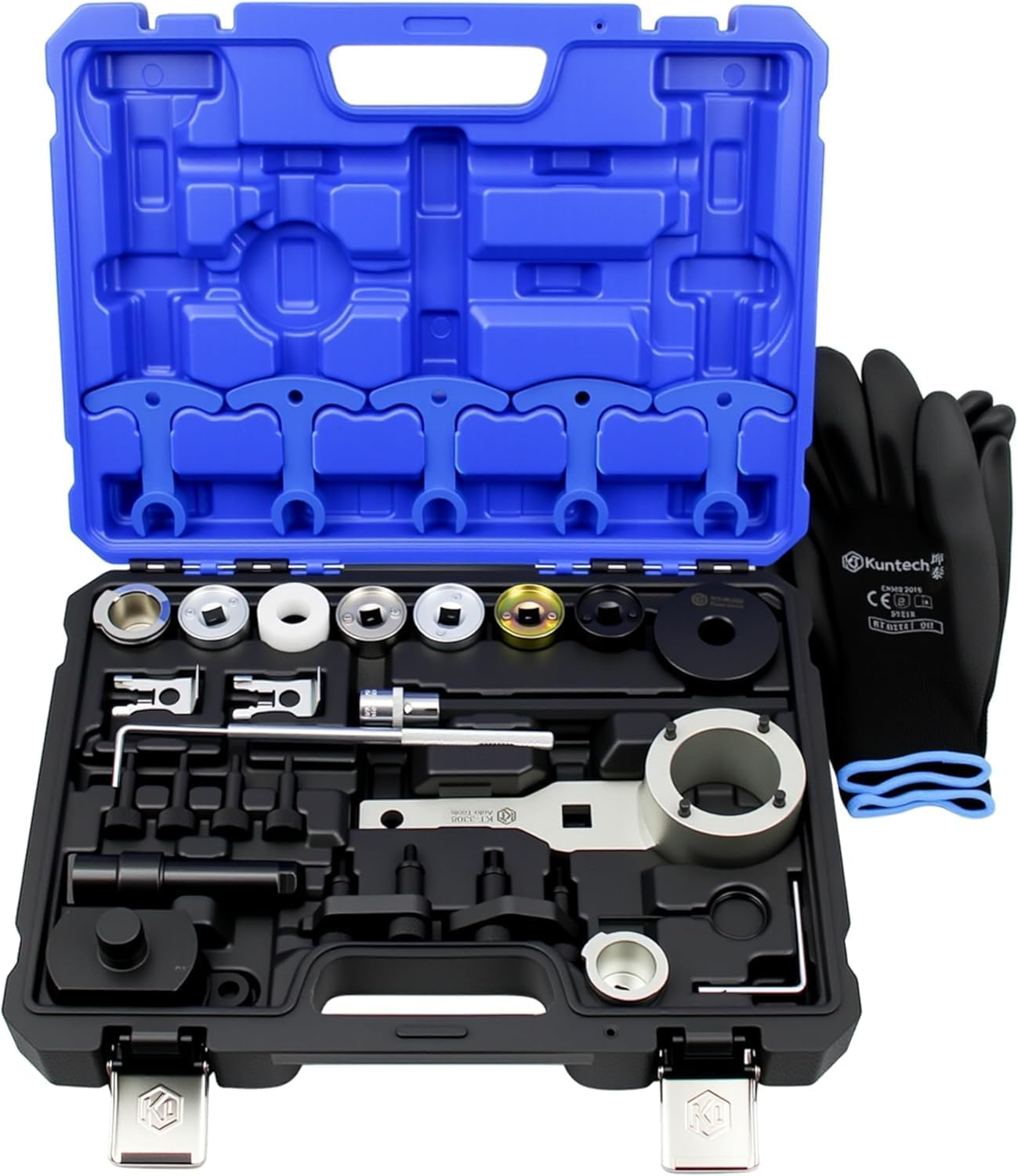 Kuntech 29 PCS Engine Camshaft Holding Alignment Adjustment Lock Timing Tool Kit Compatible with VW Audi A3 A6 TS TFSI (2006-2013 EA888 Engine (1.8L 2.0L), 4V T10355 T40191 T40266 T10352 FVNST9143-A) image number 2