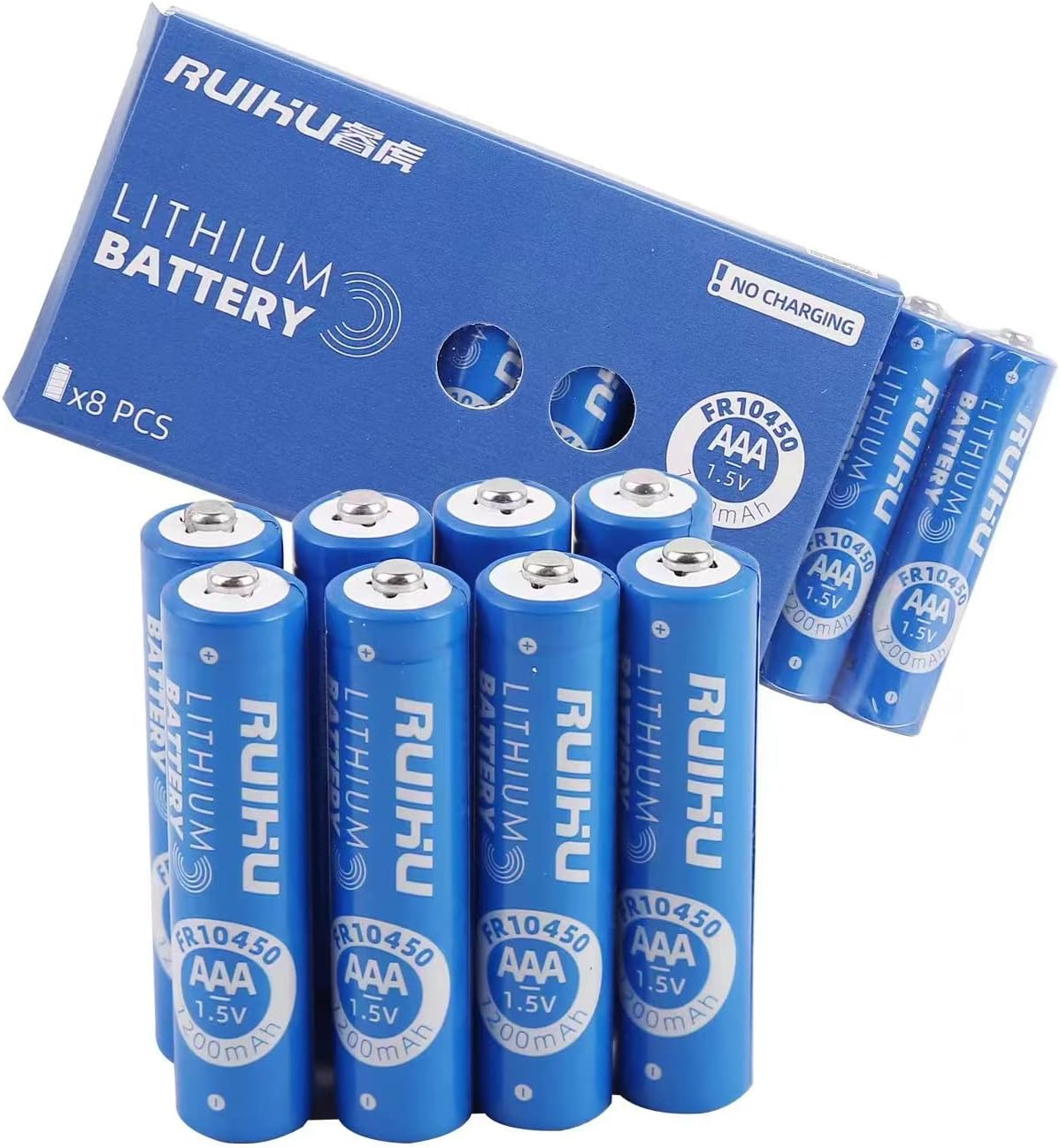 AAA Batteries, 8 Pack Lithium Iron Triple a Batteries, 1.5V 1200Mah Longer Lasting AAA Lithium Batteries, Non-Rechargeable (Lithium AAA - 8 Count) image number 2