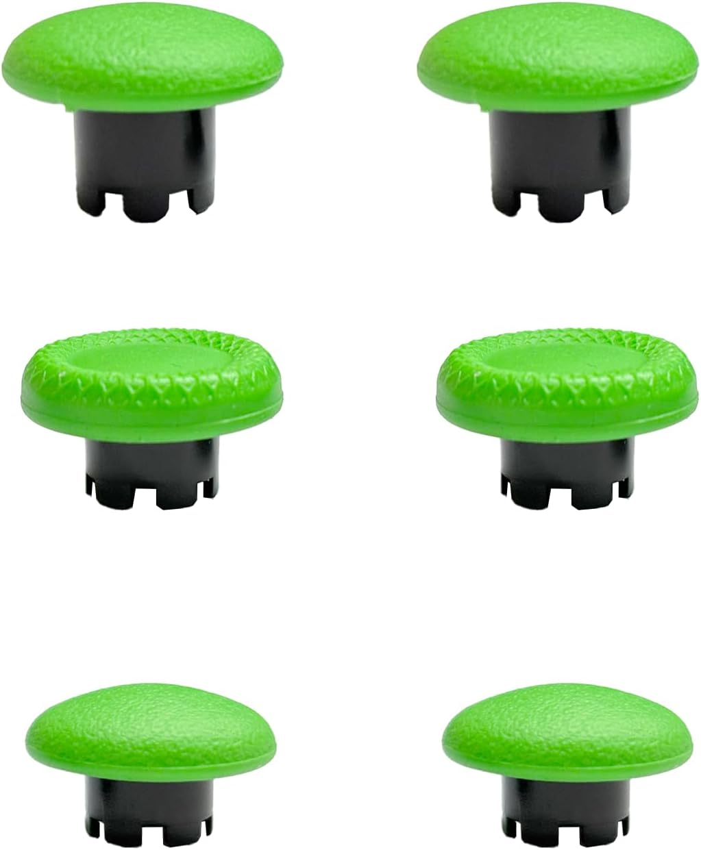Thumbsticks for PS5 Edge Controller, Thumbsticks Paddles Replacement for PS5 Dualsense Controller, 6 in 1 Accessories Parts for PS5 Dualsense Edge Controller Analog Joystick Repair Kit (Green)