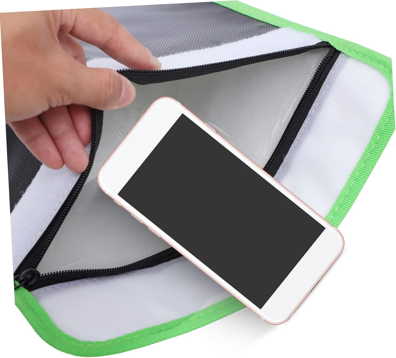 MINAOLULUS Fireproof Document Bag File Bag Resistant Protective Storage Pouch for Important and Valuables image number 4