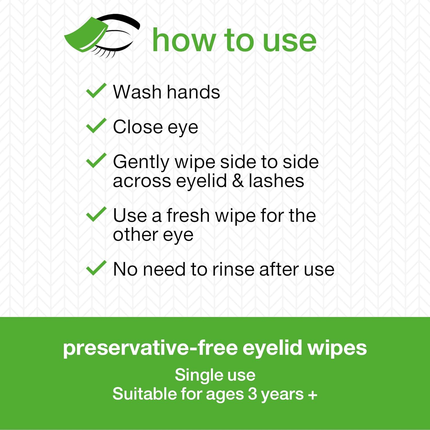 Opti-Soothe Preservative-Free Eyelid Wipes - Moist Towelette for Daily Eyelid Cleaning. Preservative-Free. Soothing, Moisturising, Natural Ingredients image number 3