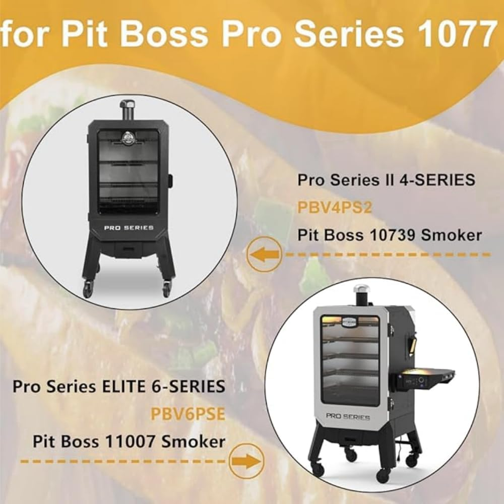 2PCS 1077 Smoker Door Latch Kit, for Pit Boss Pro Series II 4-Series Vertical Wood Pellet Smoker, Replacement Parts for Most Cuisinart Masterbuilt Smoker Door Latch with 8Pcs Screws image number 3