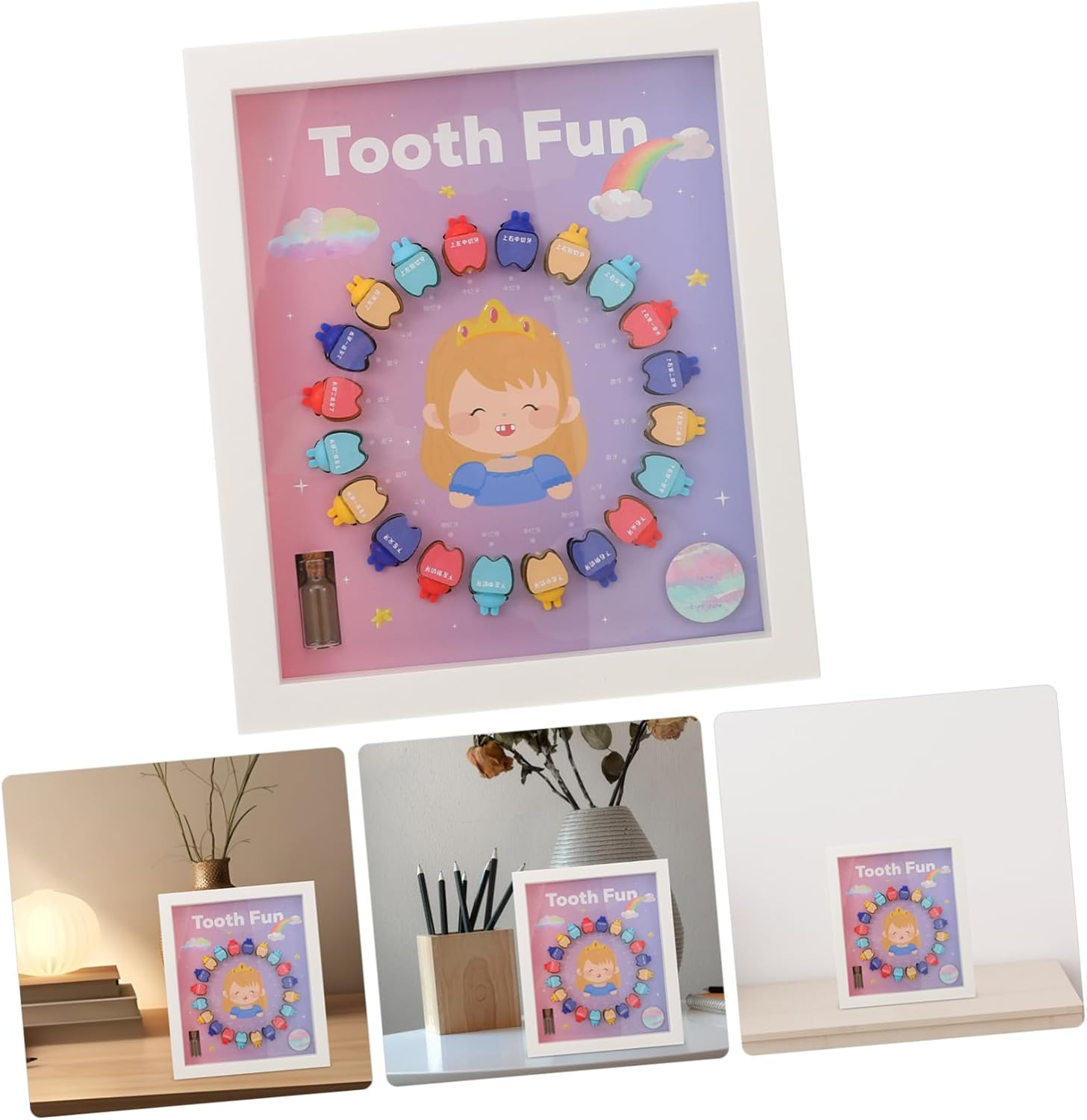 1Set First Tooth Keepsake Box for Boys and Girls Charming Boy Girl'S Tooth Holder Spacious Storage Safe Material for Collection And image number 3