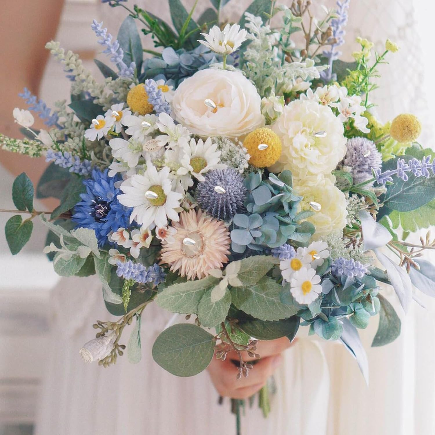 Zlongron 100 Pieces Hijab Pins, Long Teardrop Pearl Head Pin, Boutonniere Pins, Buttonhole Pin, Can Also Be Used for Jewelry Making Sewing Wedding Floral Decorations and DIY Crafts image number 2