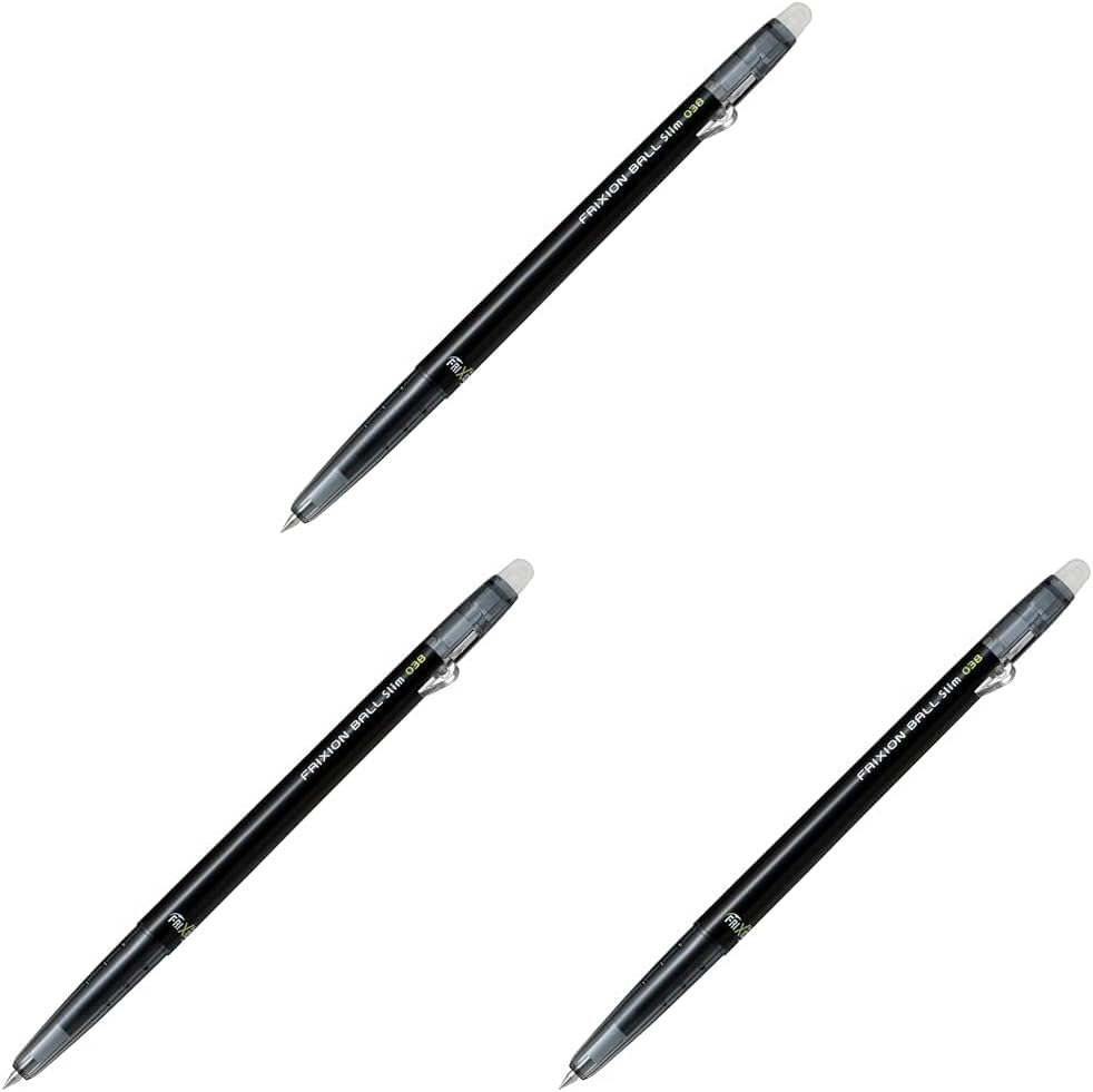 Pilot Frixion Slim Retractable Erasable Gel Pen, Apricot Orange, 0.38 Mm