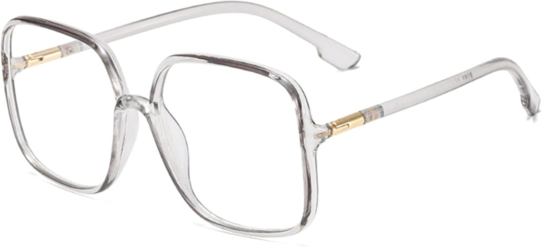 Bullabulling Retro Square Reading Glasses for Women Blue Light Blocking Oversized Eyeglass Frames Large Lens