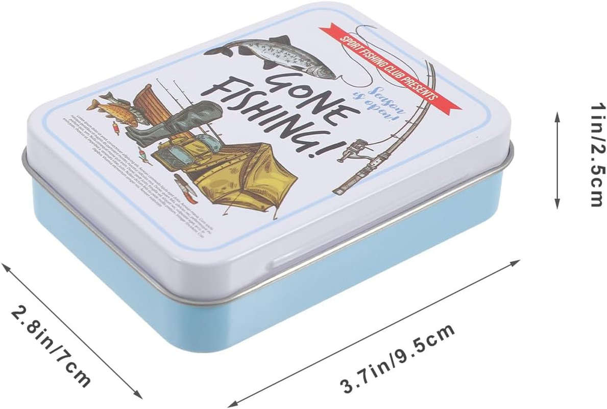 ERINGOGO 3Pcs Poker Box Playing Cards Storage Bins with Lids Metal Plaything Cards Canister Tinplate Case image number 3