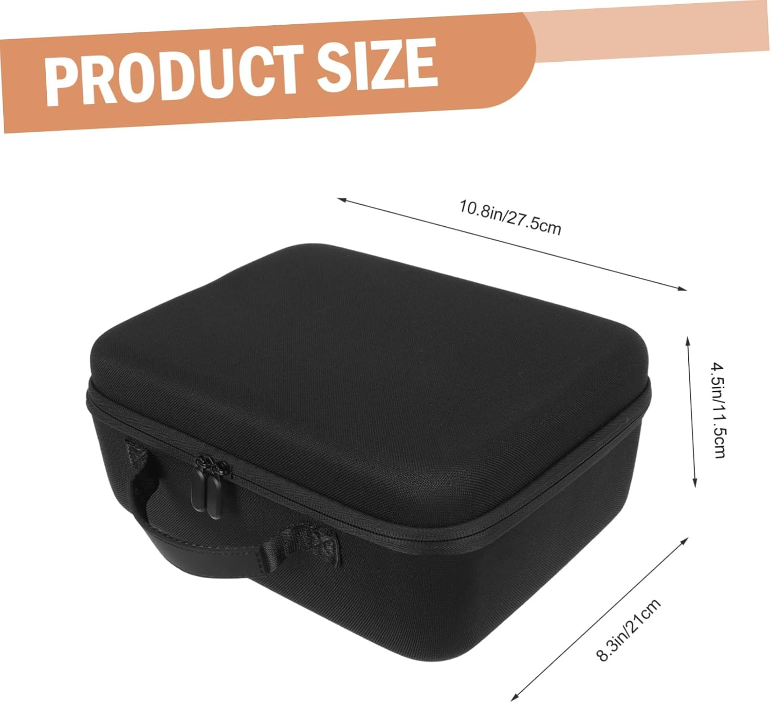 Hohopeti Portable Hair Dryer Carrier Case Storage Travel Bag for Hair Styling Tools Straightener Curler Organizer Protective Toiletry Bag image number 3