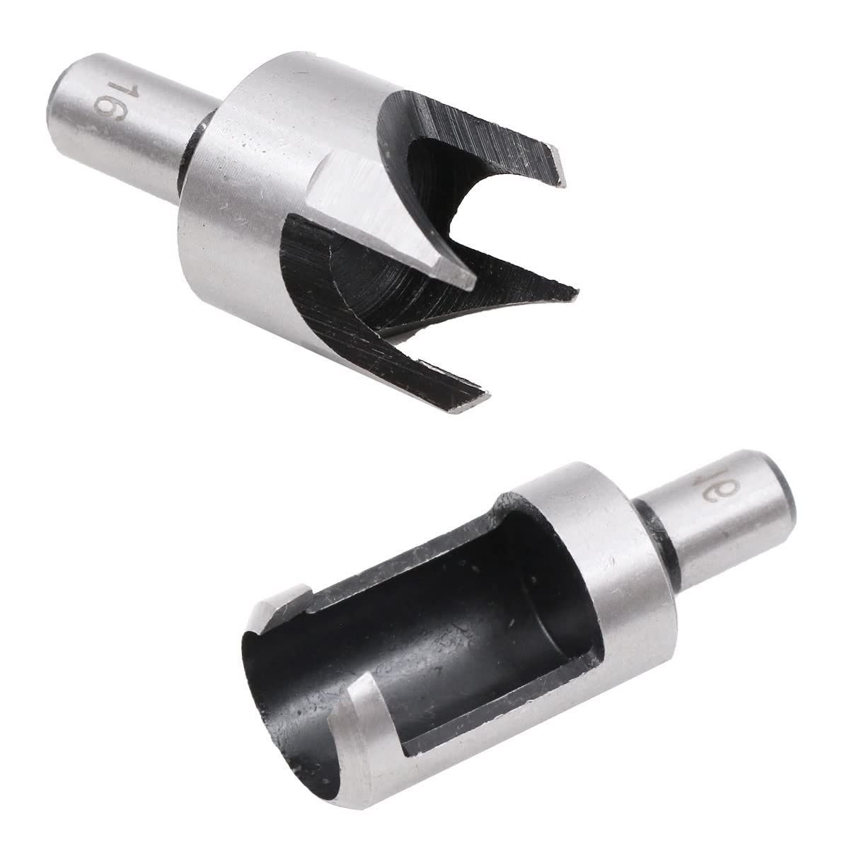 ZONADA 8Pcs in Set Wood Plug Cutters Roundwood Wood Plug Tenon Drill Bit Cutter Shank Plug Cutter Assortment Size 6Mm/ 10Mm/ 13Mm/ 16Mm Woodworking Wood Board image number 2