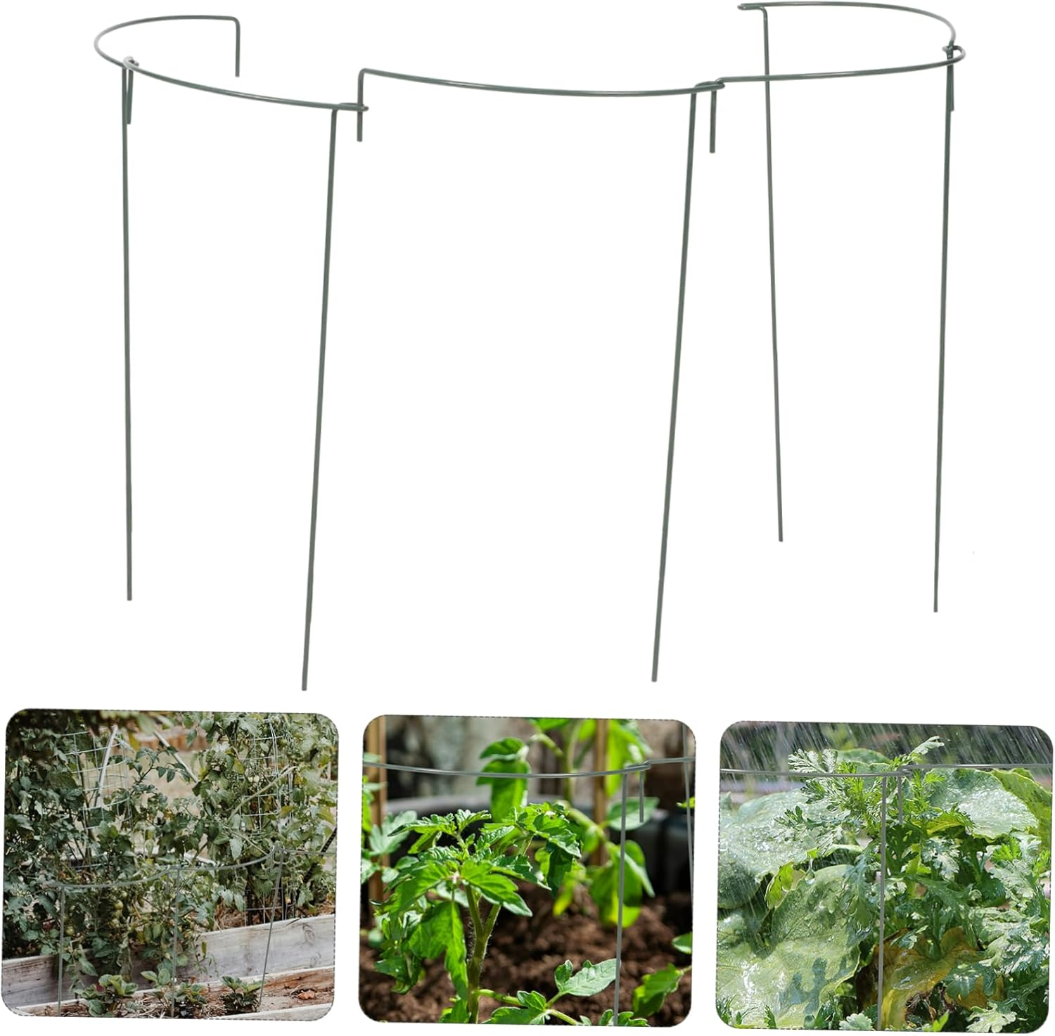 5Pcs Plant Trellis Support for Climbing Plants Curved Flower Bracket for Use Garden Stake Height image number 6