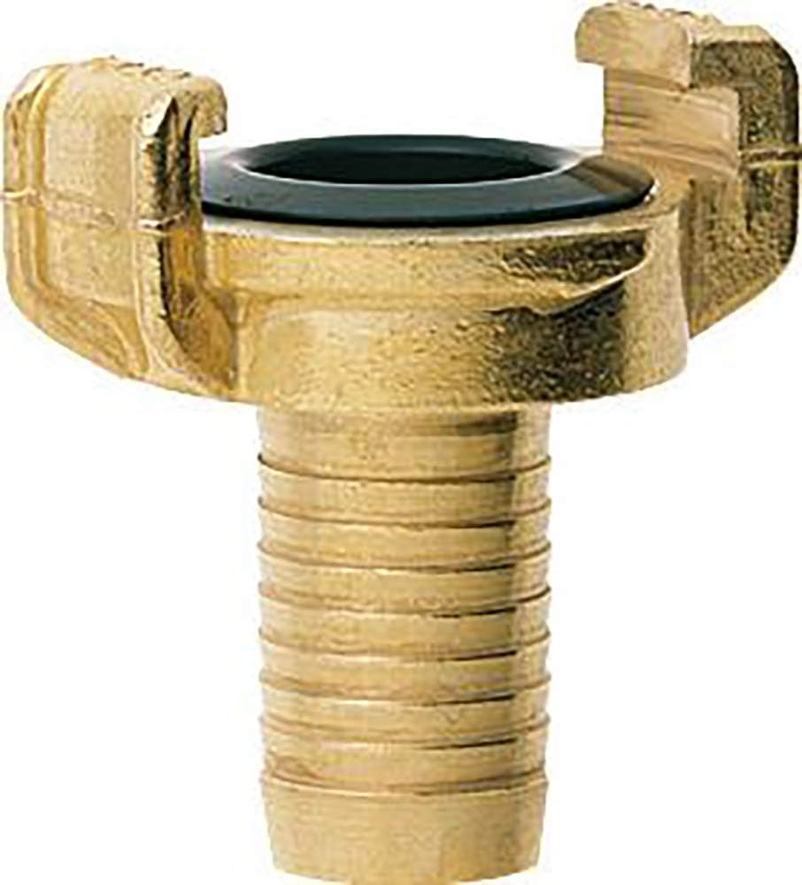 Geka 40101SB Hose Piece 1/2" 13Mm with Ribbed Thread, Gold, 18 X 8 X 13 Cm