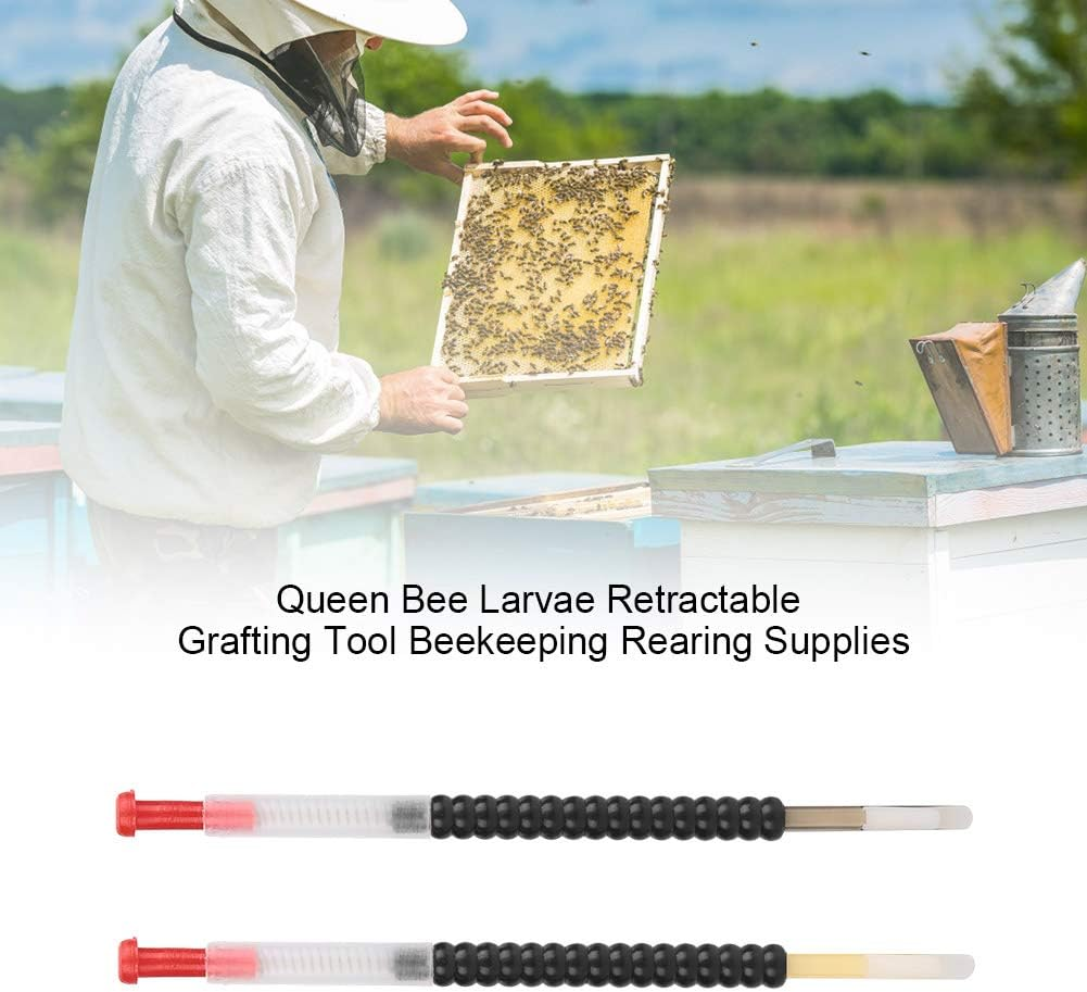 Queen Bee Larvae Retractable Grafting Tool Precision Beekeeping Tools for Bee Farmers 2Pcs image number 1