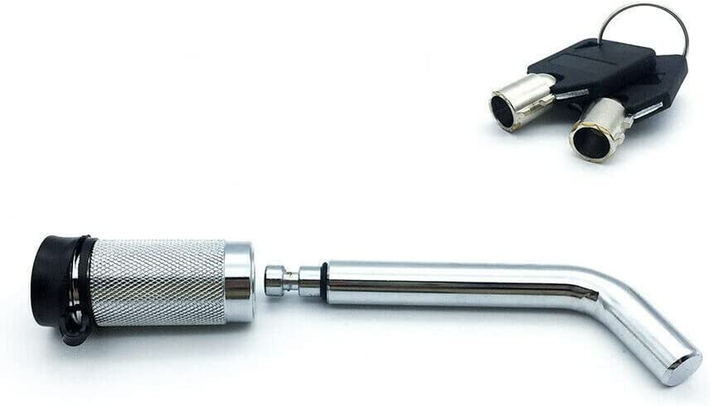 Hitch Pin Lock Security Tow Ball Bar L Type Caravan Trailer Parts anti Theft L-Type Security Lock for Tow Ball & Coupler, 3500Kg Capacity image number 1