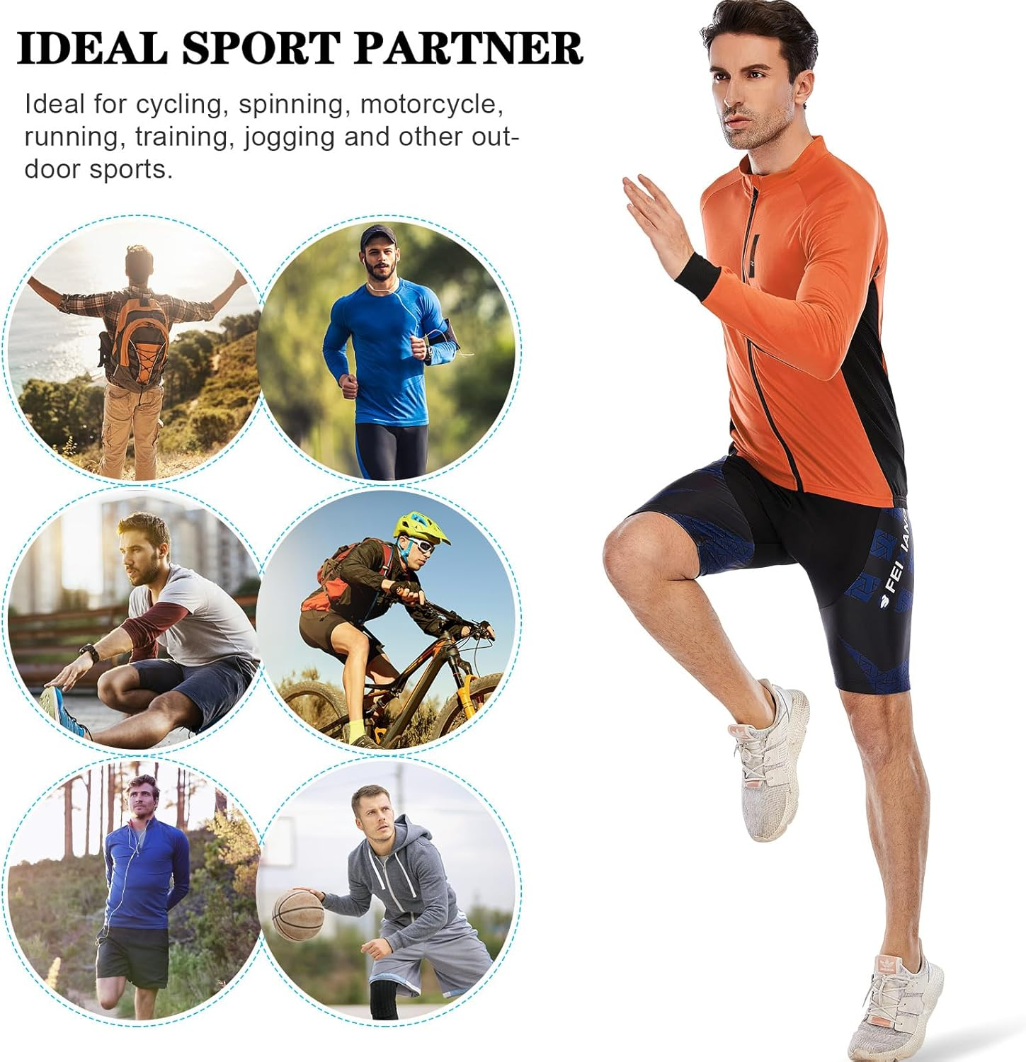 MEETWEE Men&rsquo;S Cycling Jersey, Short Sleeve Biking Cycle Tops Quick Dry Breathable Mountain Bike MTB Shirt Racing Bicycle Clothes image number 4