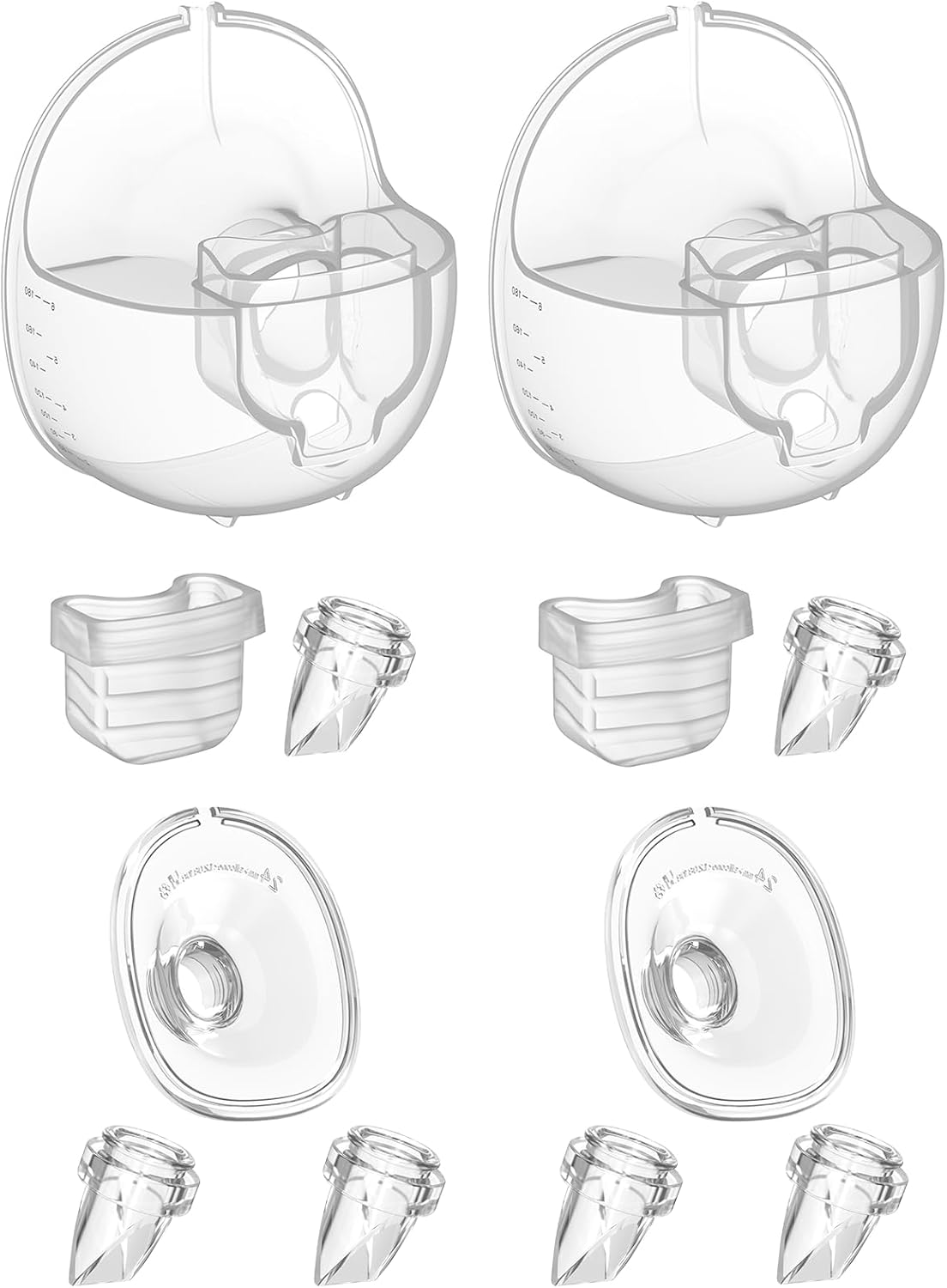 Breast Pump Parts Duckbill Valve Replacement Accessories Portable Compatible with MOMMED Mumgaroo MISSAA Bioby S18 S21 S23 Lansinoh NCVI Nuliie NICEGR Life S32 Eufy E10, 4 Pcs