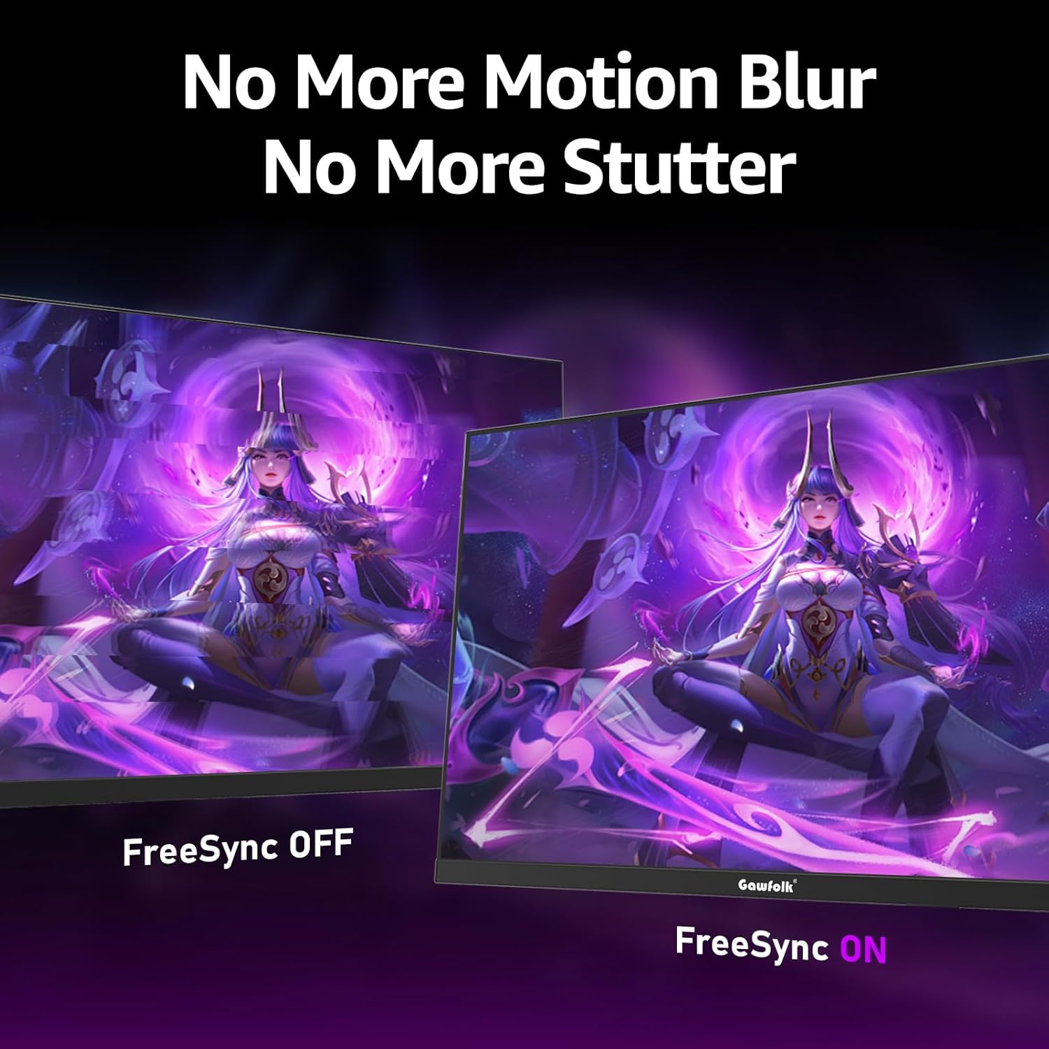 27" 2K Gaming Monitor - 120Hz, QHD PC Computer Screen IPS with AMD Freesync, Flicker-Free, Support VESA Mountable (75X75Mm) image number 1