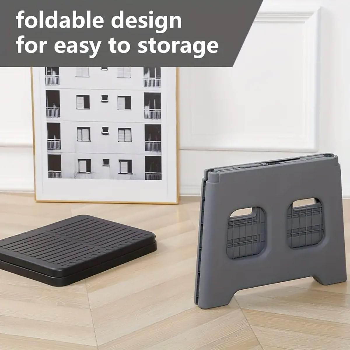 AIMALL Portable Folding Toilet Stool &ndash; 14.6 X 11.8 X 12 Inch Outdoor Travel Car Camping Toilet, Lightweight 1.3Kg PP Material with 300Lb Weight Capacity and Hygienic Lid image number 5