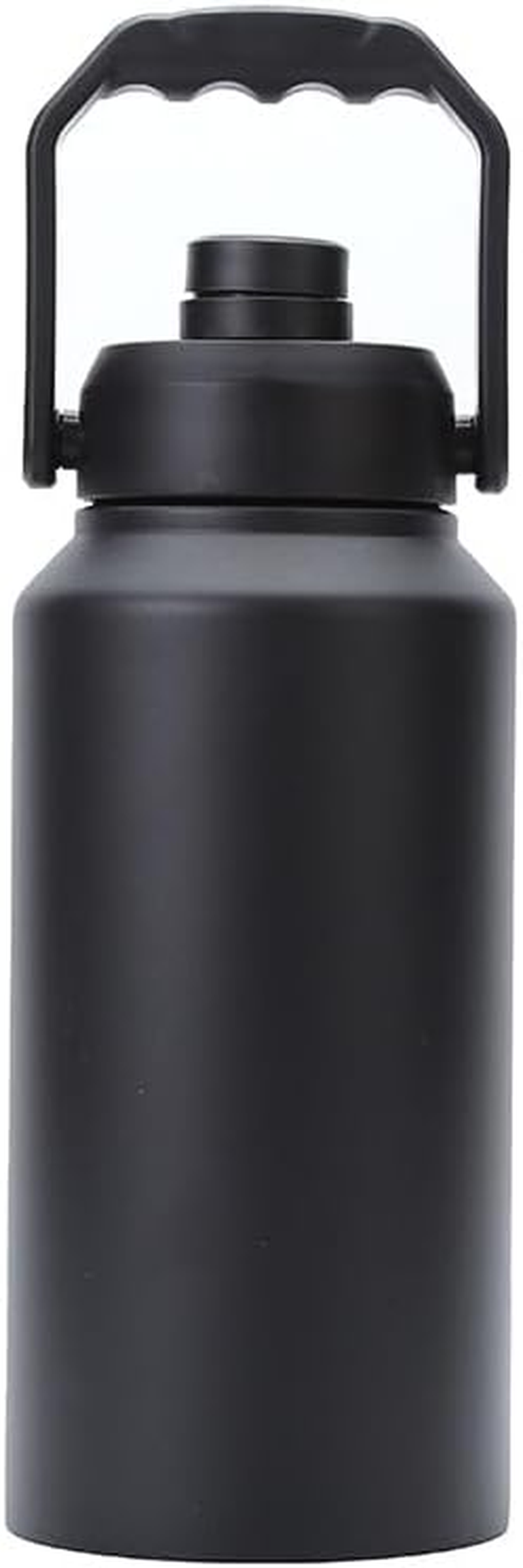 3L Insulated Water Bottle, Large 3 Litre Stainless Steel Water Bottle, Drink Bottle -Black- Double Wall Vacuum Insulated Bottles with Carry Handle - Keeps Drinks Hot or Cold for 12Hrs - for Gym, Camp image number 3