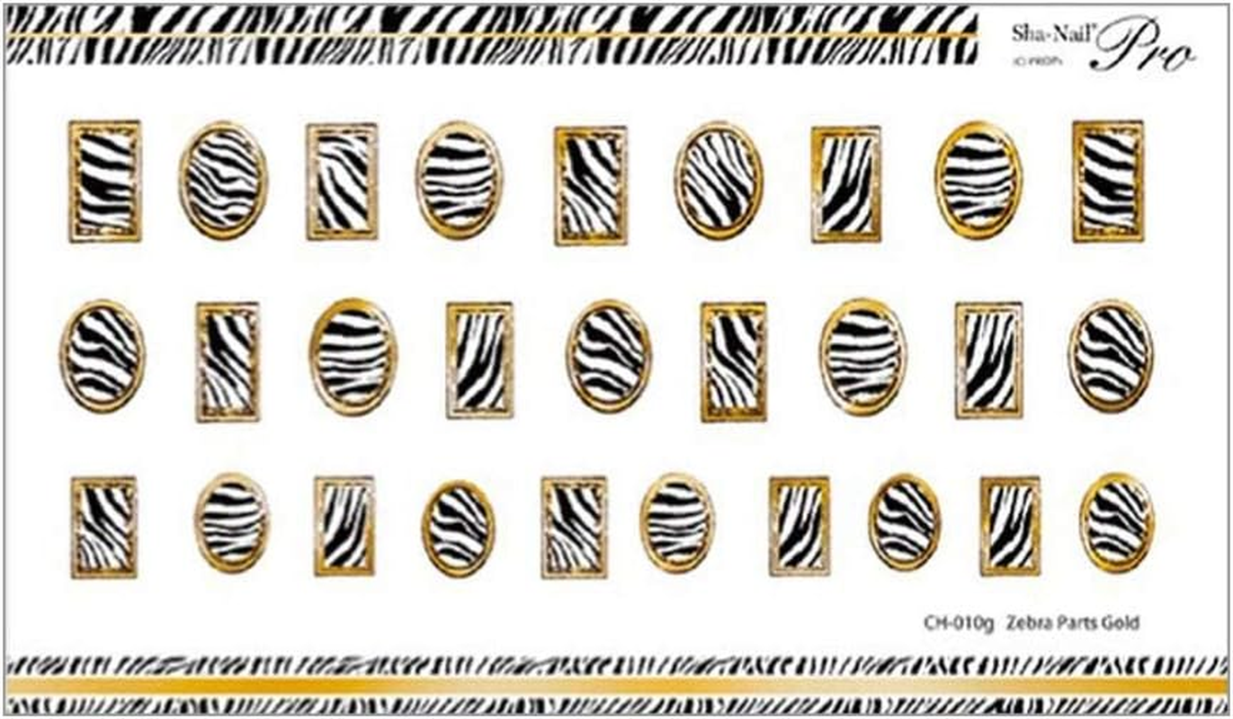 Sha Nail Charm Sha-Nail Charm Zebra Parts Gold 1 Piece image number 2