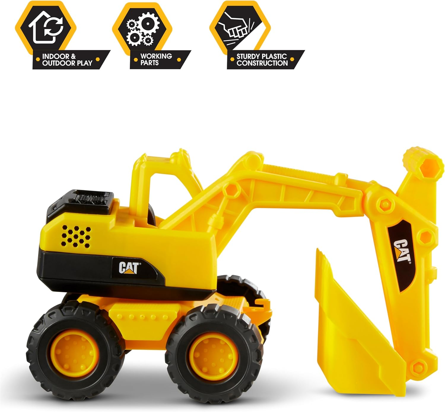 Cattoysofficial Excavator Construction Vehicle, Yellow image number 6