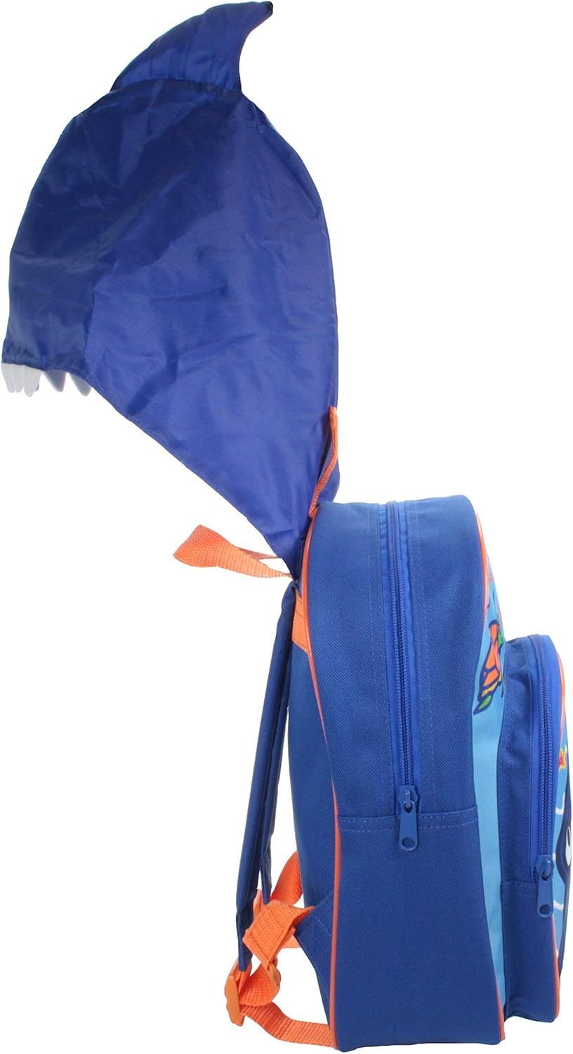 George Pig Underwater Shark Hooded Pocket Backpack Blue, Blue, 6.5 Litres, Adventure image number 2