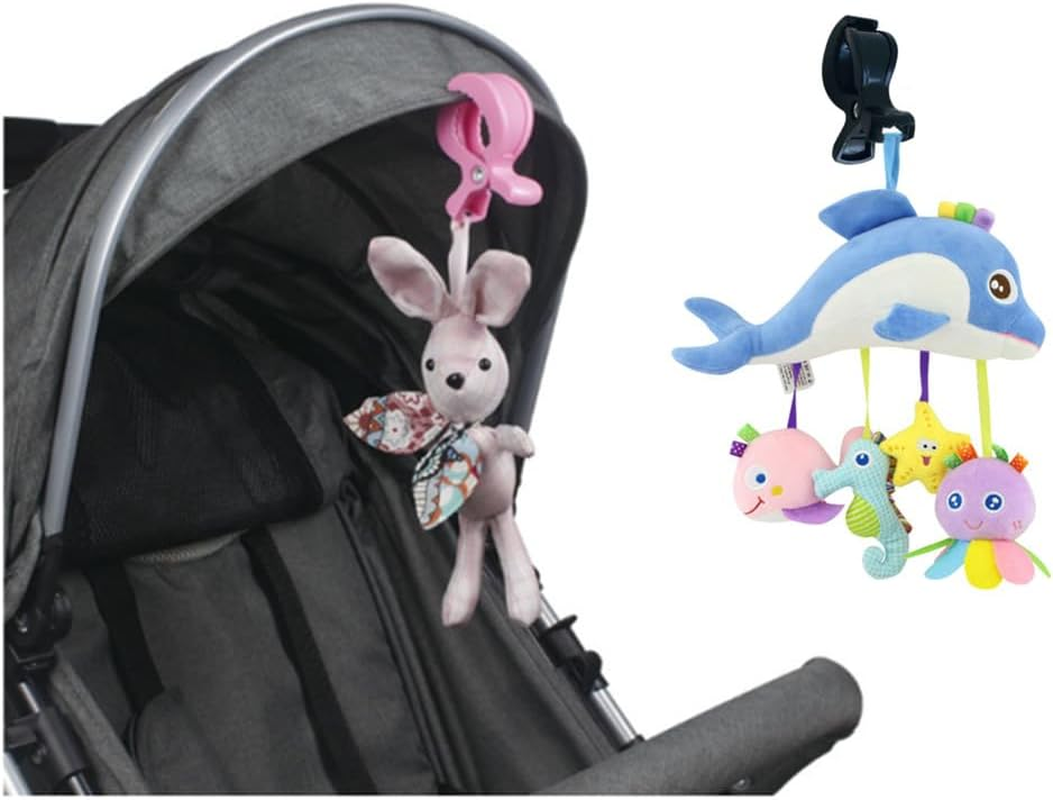 Naisfei 6 PCS Stroller Pegs Clips,Universal Buggy Pram Pegs to Hooks Muslin and Toys Sun Shade to Canopy for Blanket Clamp, Car Seat Cover Clips, Protect Baby Kids from Sun Wind Insects(Black) image number 4