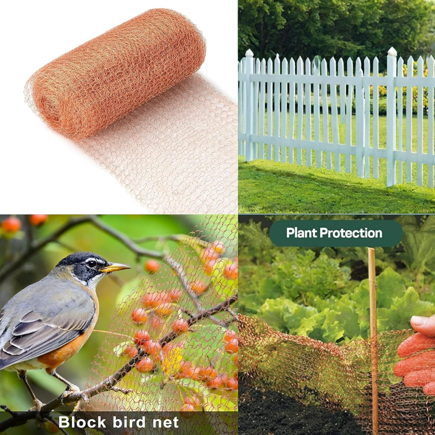 9.8Ft Pure Copper Slug Repellent Tape - Rat Control & Snail Deterrent for Gardens, Pet-Friendly Barrier Mesh, Indoor Use for Plant Protection