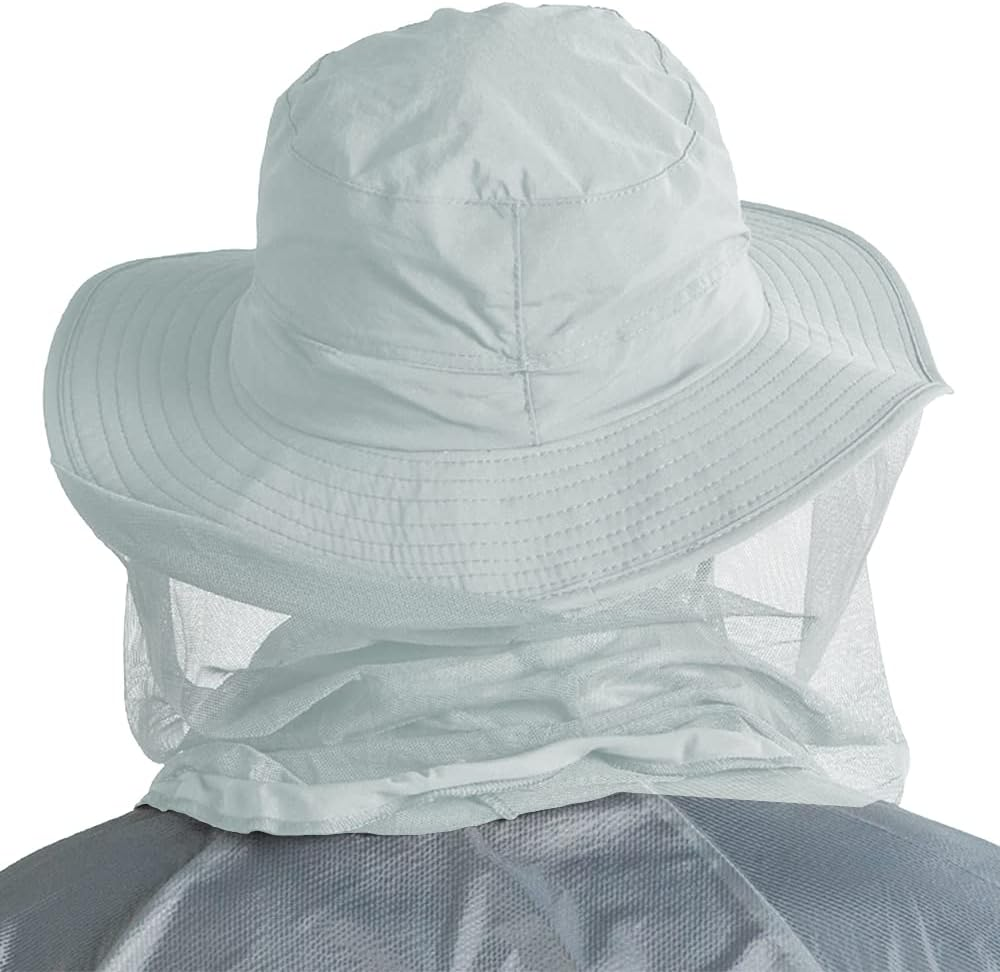 Peicees Mosquito Head Net Hat, Fishing Hat Safari Hat Sun Bucket Hat Adventure Hat with 360&deg; Net Mesh Protection from Insect Bug Bee Flies Mosquito Gnats for Men Women, Outdoors Hunting Camping Hiking image number 2