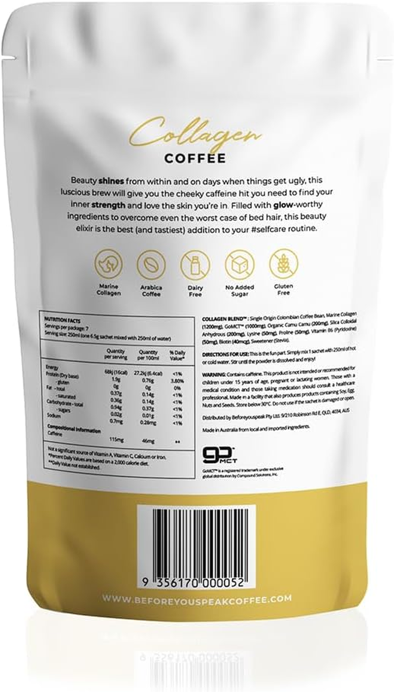 Beforeyouspeak Coffee Collagen Coffee - Original 7 Serve