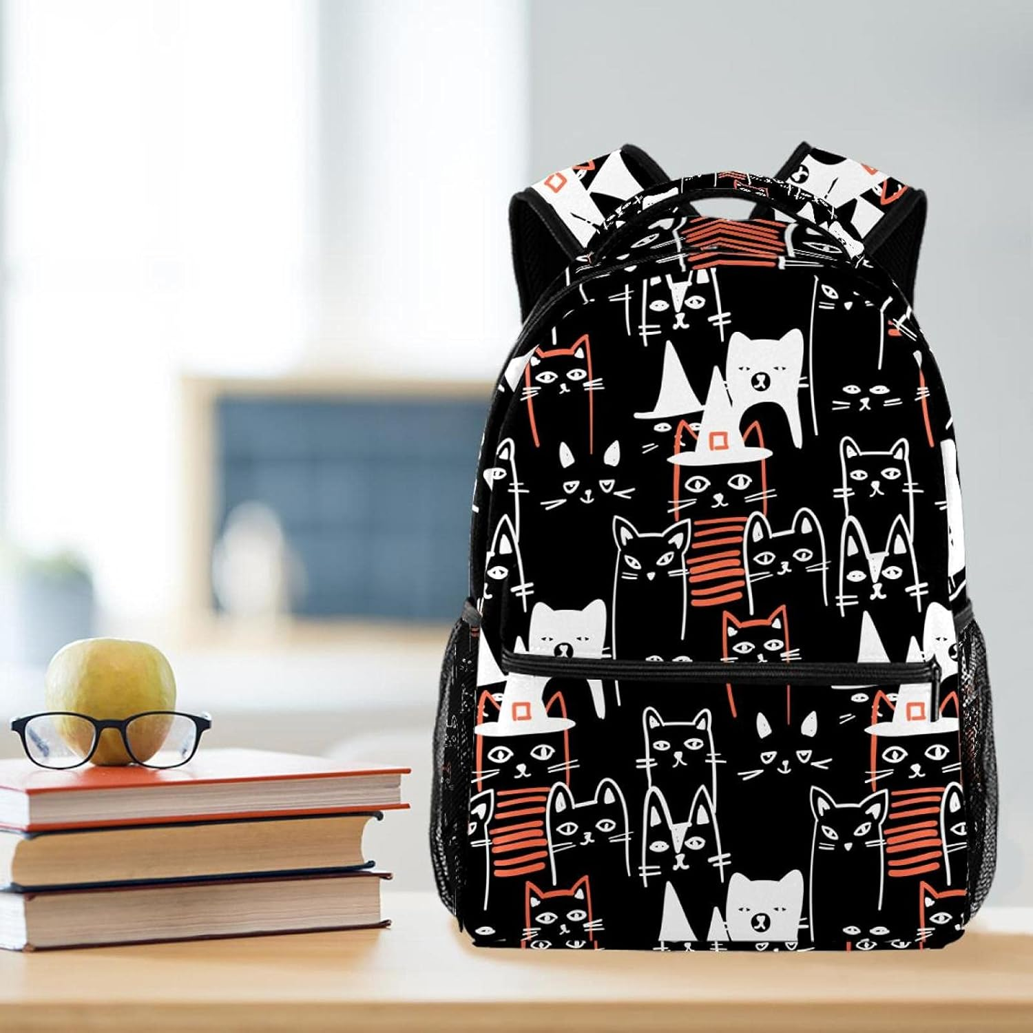 Cat Backpack Students Shoulder Bags Travel Bag College School Tote Backpacks image number 1