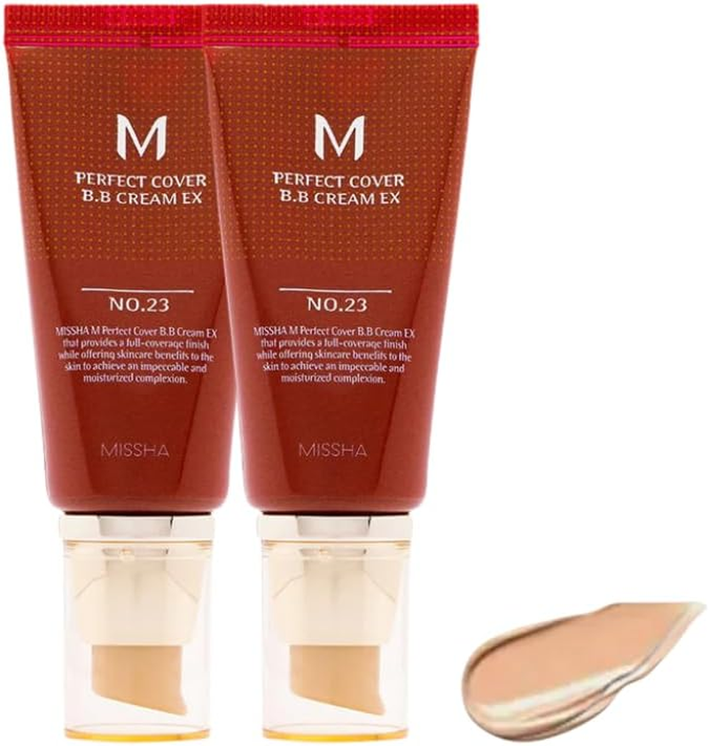 M Perfect Cover BB Cream Ex No.23 Natural Beige 50Ml X 2EA. Duo Set for MISSHA (2 Tubes) image number 1