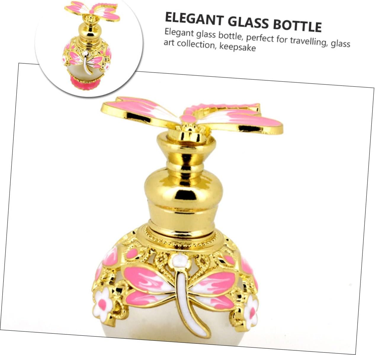 Empty Perfume Bottle Dropper Glass Aromatherapy Bottle for Collecting Traveling image number 2