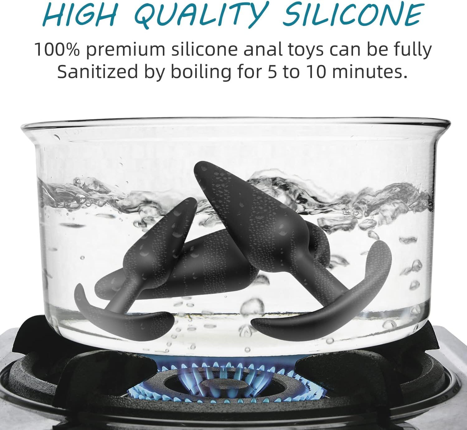 Anal Plug 3 Pcs Ultimate Training Kit Beginners, Funejoy Butt Plug Small Medium Large for Stretching, Easy to Use Pleasure Comfort for Solo Men and Women image number 2