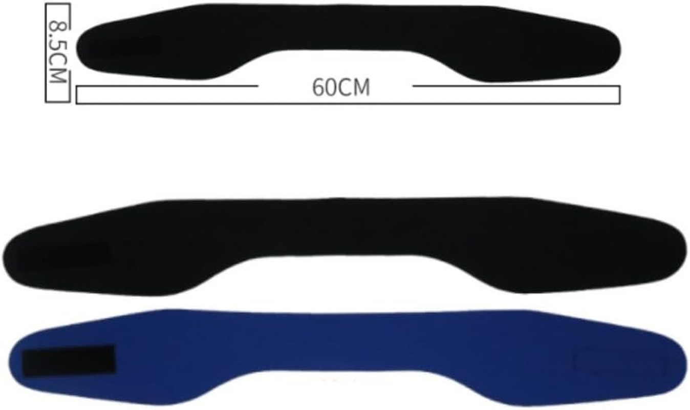 Ear Band for Swimming, 2Pcs Swimming Headband, Elastic Adjustable Ear Band Waterproof Ear Plugs Guard for Fitness Sweatband Yoga Supplies Blue